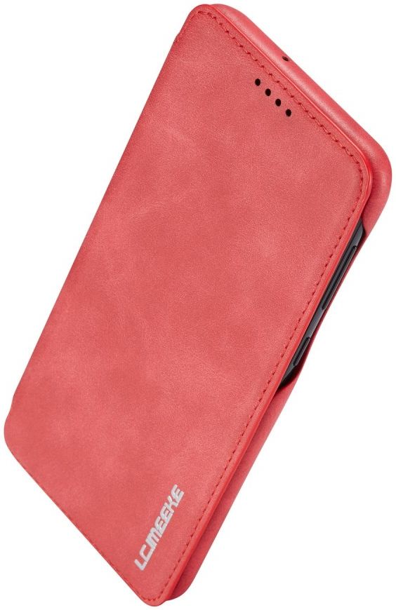 LC.IMEEKE Samsung Galaxy A20e Portemonnee Hoesje Kunstleer Rood afbeelding 10
