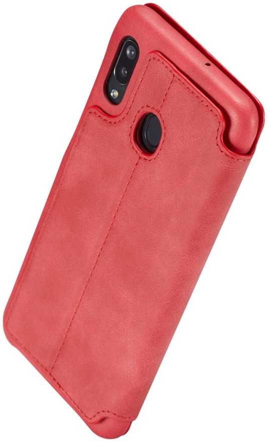 LC.IMEEKE Samsung Galaxy A20e Portemonnee Hoesje Kunstleer Rood afbeelding 11