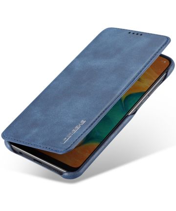 LC.IMEEKE Samsung Galaxy A20e Portemonnee Hoesje Kunstleer Blauw Hoesjes