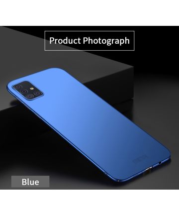 MOFI Shield Frosted Samsung Galaxy A71 Hoesje Hard Plastic Blauw Hoesjes