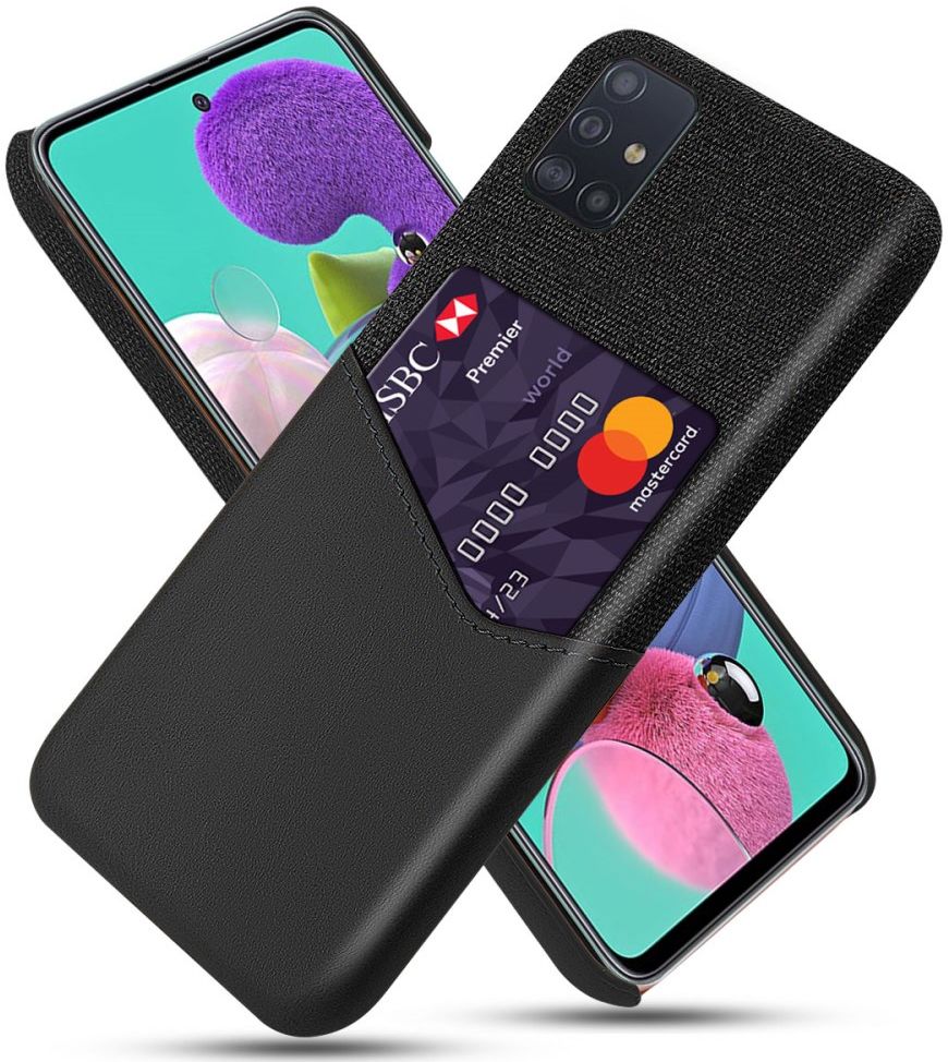 Samsung Galaxy A71 Hoesje met Kaartsleuf Back Cover Zwart GSMpunt.nl