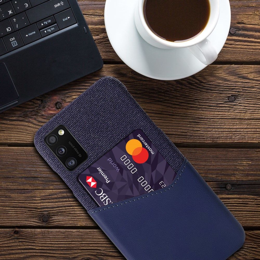 Samsung Galaxy A41 Hoesje met Kaartsleuf Back Cover Blauw afbeelding 4