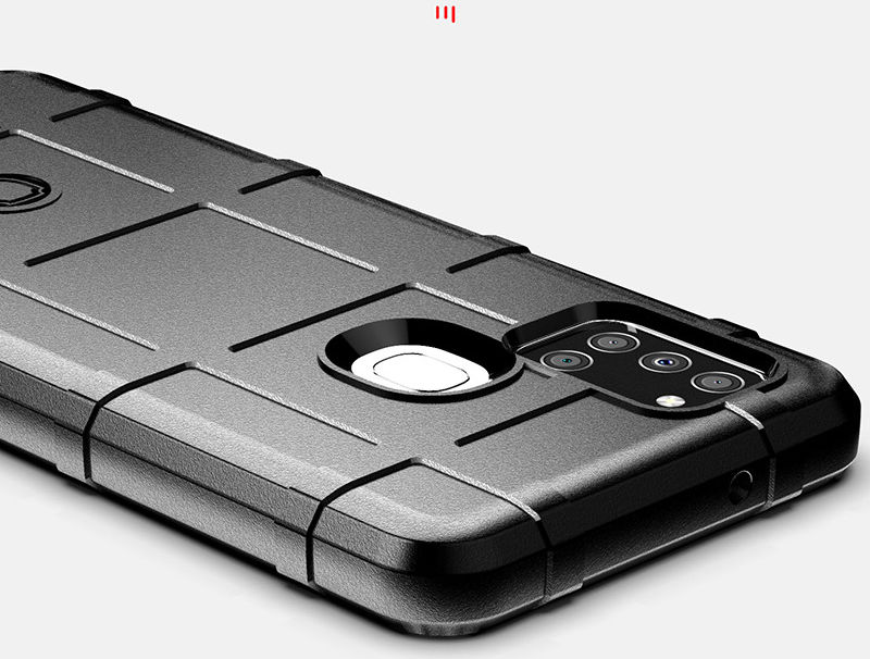 Samsung Galaxy A21s Hoesje Shock Proof Rugged Shield Blauw afbeelding 5
