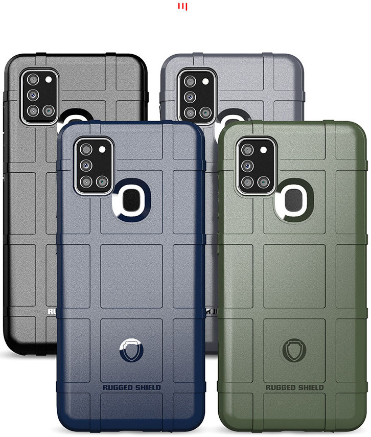 Samsung Galaxy A21s Hoesje Shock Proof Rugged Shield Blauw afbeelding 8