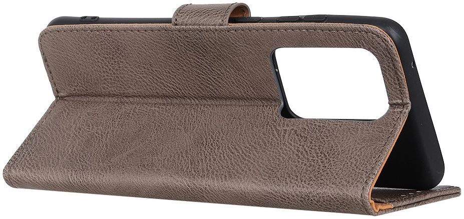 Samsung Galaxy Note 20 Ultra Hoesje Vintage Wallet Book Case Grijs afbeelding 8