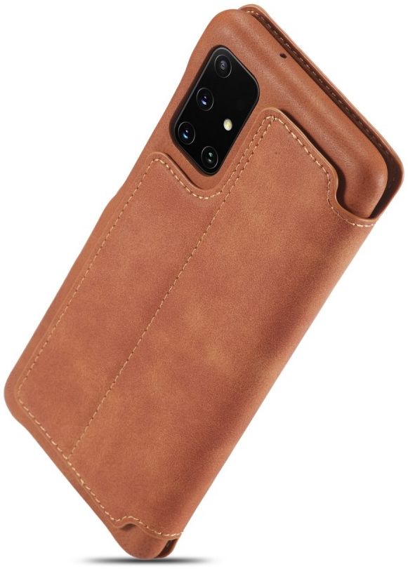 LC.IMEEKE Samsung Galaxy A41 Portemonnee Hoesje Kunstleer Bruin afbeelding 11