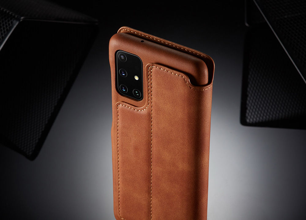 LC.IMEEKE Samsung Galaxy A41 Portemonnee Hoesje Kunstleer Bruin afbeelding 17