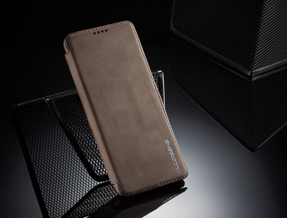 LC.IMEEKE Samsung Galaxy A41 Portemonnee Hoesje Kunstleer Coffee afbeelding 10