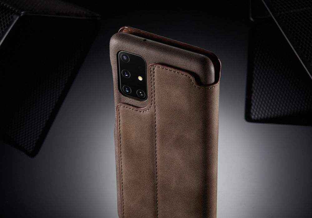 LC.IMEEKE Samsung Galaxy A41 Portemonnee Hoesje Kunstleer Coffee afbeelding 13