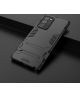 Samsung Galaxy Note 20 Ultra Hybride Hoesje met Kickstand Zwart