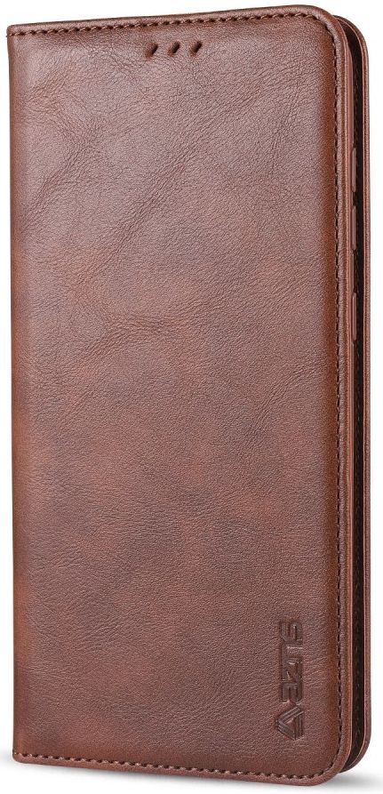 AZNS Samsung Galaxy A21S Hoesje Wallet Book Case Kunstleer Coffee afbeelding 13