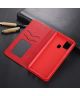 AZNS Samsung Galaxy A21S Hoesje Wallet Book Case Kunstleer Rood