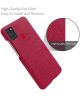 Samsung Galaxy A21S Stof Hard Back Cover Rood