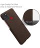 Samsung Galaxy A21S Stof Hard Back Cover Coffee