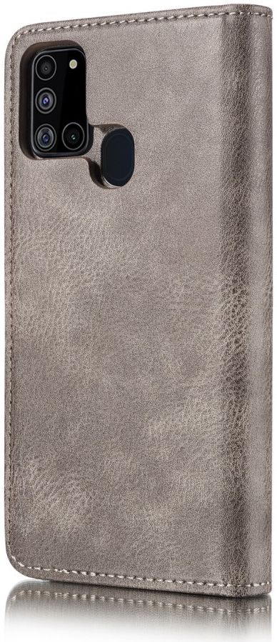 Samsung Galaxy A21s Hoesje 2-in-1 Book Case en Back Cover Grijs afbeelding 8