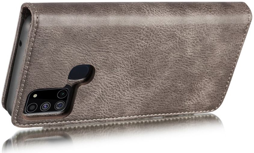 Samsung Galaxy A21s Hoesje 2-in-1 Book Case en Back Cover Grijs afbeelding 10