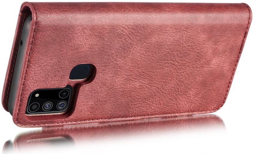 Samsung Galaxy A21s Hoesje 2-in-1 Book Case en Back Cover Rood afbeelding 10