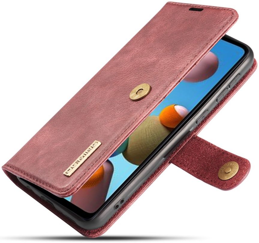 Samsung Galaxy A21s Hoesje 2-in-1 Book Case en Back Cover Rood afbeelding 4