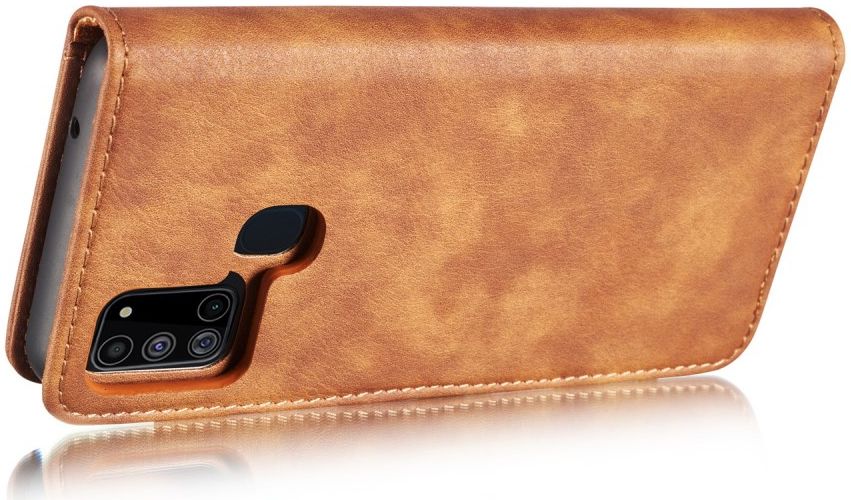 Samsung Galaxy A21s Hoesje 2-in-1 Book Case en Back Cover Bruin afbeelding 10