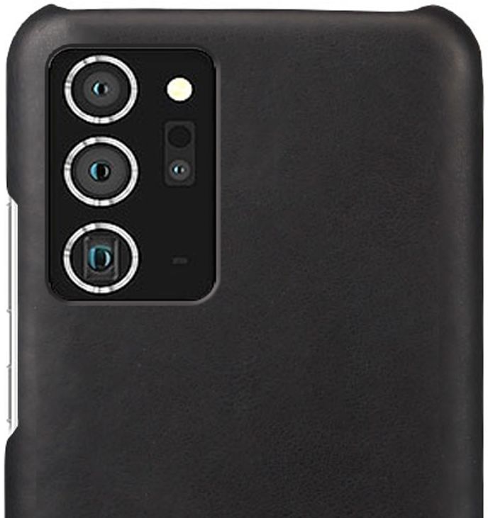 Samsung Galaxy Note 20 Ultra Hoesje Crazy Horse Lederen Coating Zwart afbeelding 2