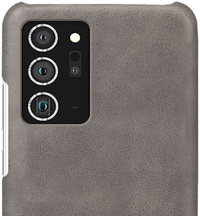 Samsung Galaxy Note 20 Ultra Hoesje Crazy Horse Lederen Coating Grijs afbeelding 2