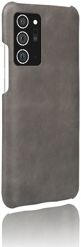 Samsung Galaxy Note 20 Ultra Hoesje Crazy Horse Lederen Coating Grijs afbeelding 3