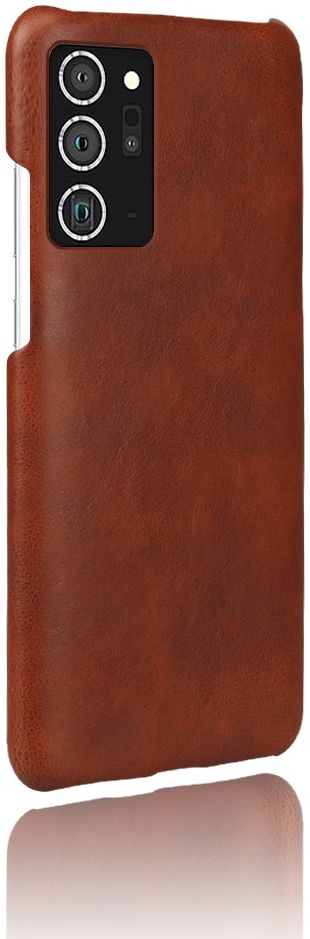 Samsung Galaxy Note 20 Ultra Hoesje Crazy Horse Lederen Coating Bruin afbeelding 3