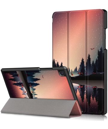 Samsung Galaxy Tab A7 (2020 / 2022) Hoes Tri-fold met Bomen Print Hoesjes