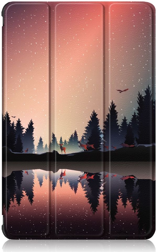 Samsung Galaxy Tab A7 (2020 / 2022) Hoes Tri-fold met Bomen Print afbeelding 3