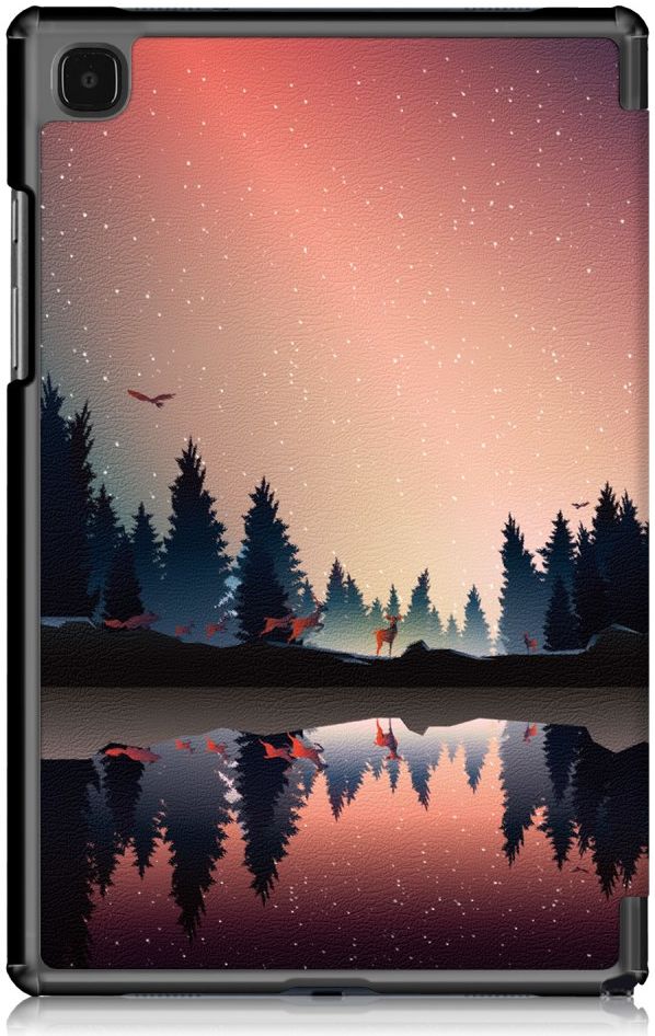 Samsung Galaxy Tab A7 (2020 / 2022) Hoes Tri-fold met Bomen Print afbeelding 4