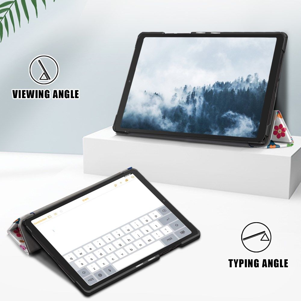 Samsung Galaxy Tab A7 (2020 / 2022) Hoes Tri-fold met Vlinder Print afbeelding 5