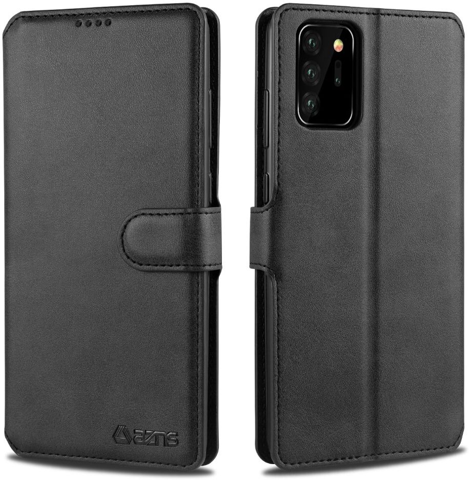 AZNS Samsung Galaxy Note 20 Ultra Book Case Hoesje Wallet Stand Zwart afbeelding 1