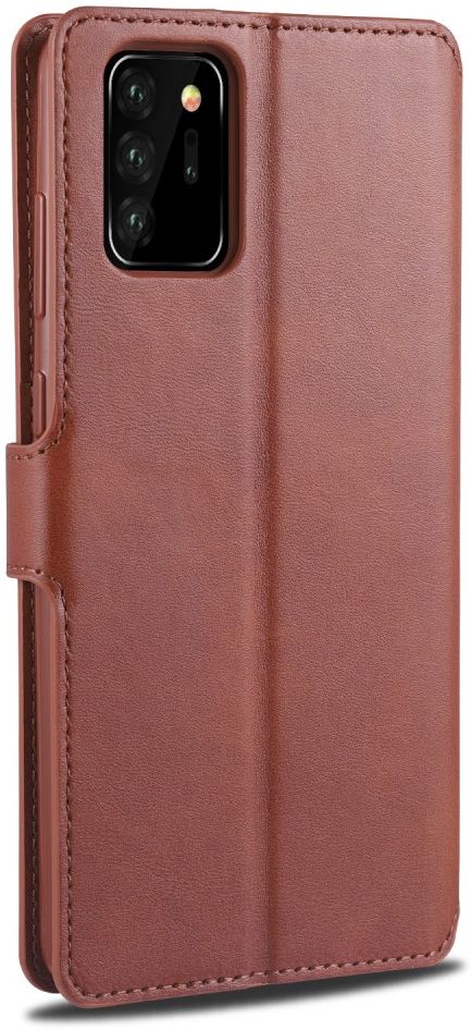 AZNS Samsung Galaxy Note 20 Ultra Book Case Hoesje Wallet Stand Bruin afbeelding 9
