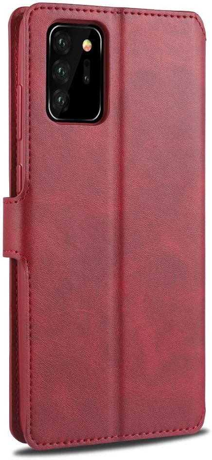 AZNS Samsung Galaxy Note 20 Ultra Book Case Hoesje Wallet Stand Rood afbeelding 4
