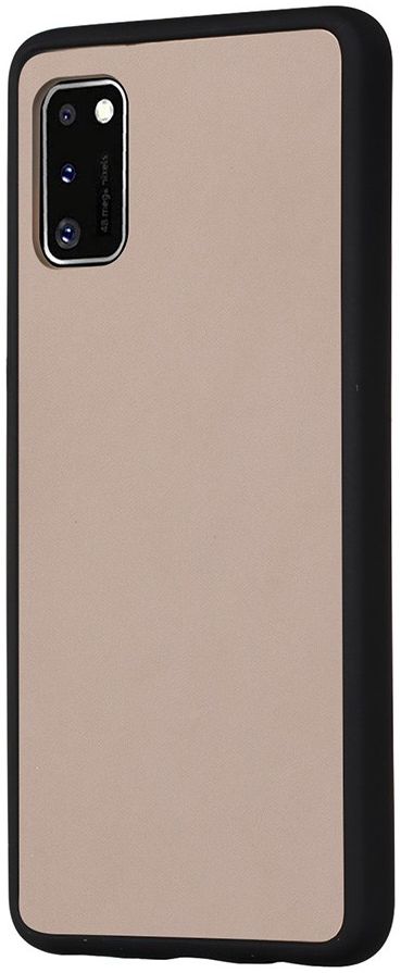 Samsung Galaxy A41 Matte Hoesje met Bumper Zwart afbeelding 2