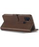 Samsung Galaxy A21S Stijlvol Vintage Portemonnee Bookcase Hoesje Brown