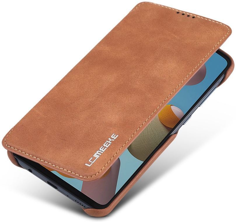 Samsung Galaxy A21S Retro Portemonnee Flip Bookcase Hoesje Bruin afbeelding 14