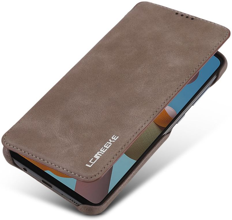 Samsung Galaxy A21S Retro Portemonnee Flip Bookcase Hoesje Coffee afbeelding 10