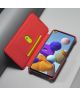 Samsung Galaxy A21S Retro Portemonnee Flip Bookcase Hoesje Rood