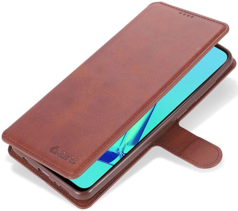 AZNS Samsung Galaxy A21S Portemonnee Stand Hoesje Bruin afbeelding 5