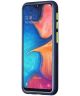 Samsung Galaxy A20e Matte Hoesje met Bumper Blauw