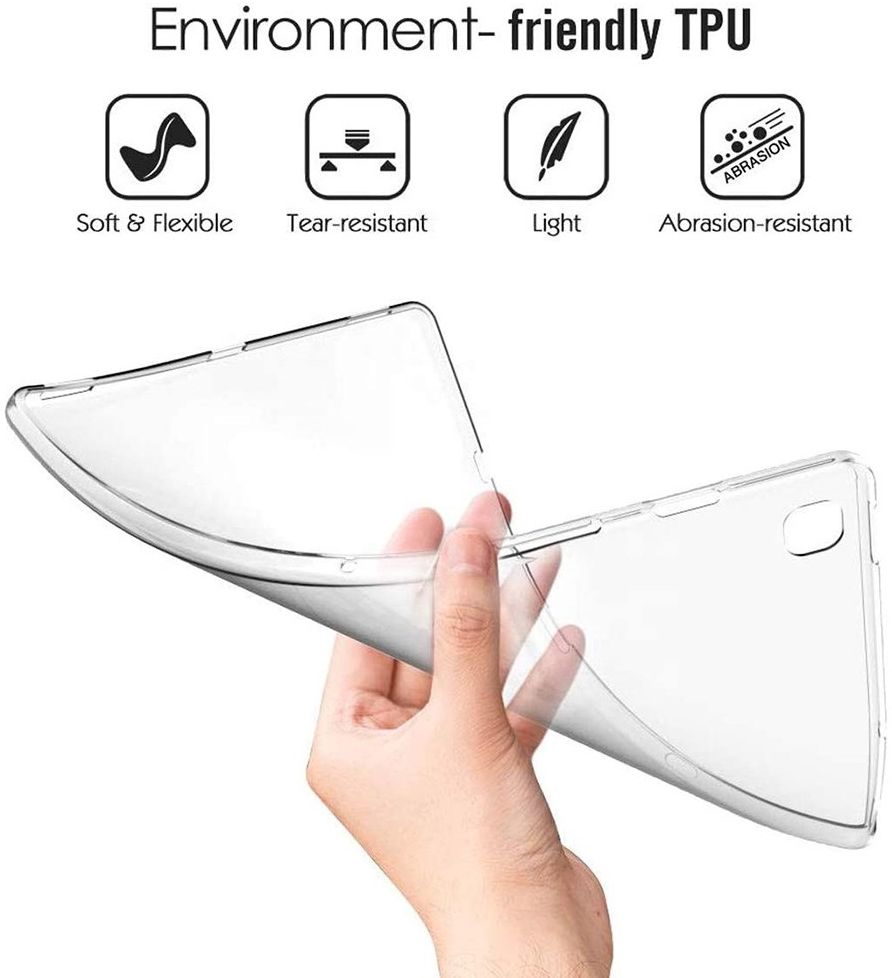 Samsung Galaxy Tab S7 Crystal Clear TPU Hoes Transparant afbeelding 3