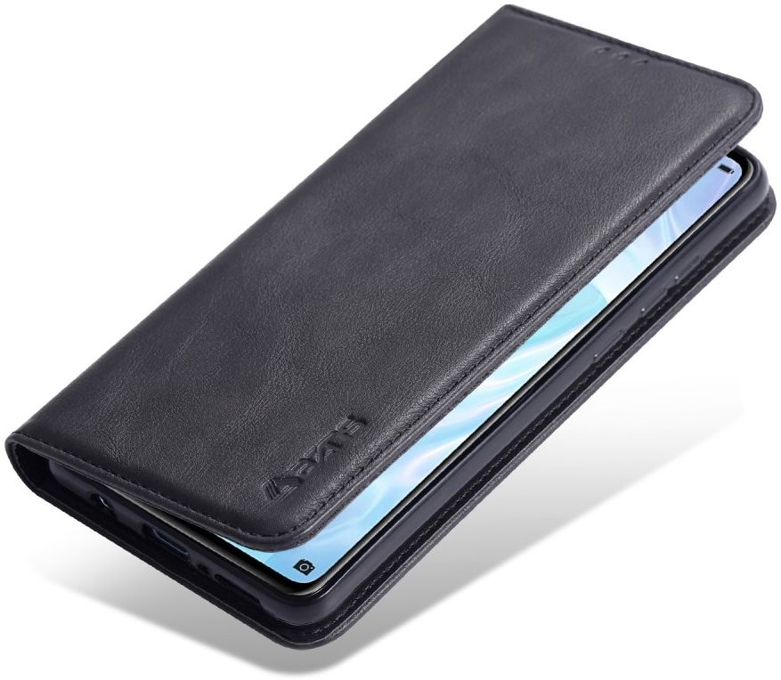 AZNS Retro Samsung Galaxy A41 Portemonnee Stand Hoesje Zwart afbeelding 2