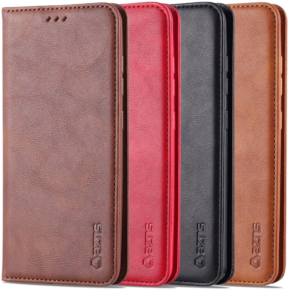 AZNS Retro Samsung Galaxy A41 Portemonnee Stand Hoesje Zwart afbeelding 5