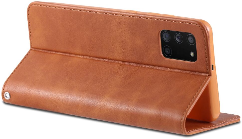 AZNS Retro Samsung Galaxy A41 Portemonnee Stand Hoesje Bruin afbeelding 5
