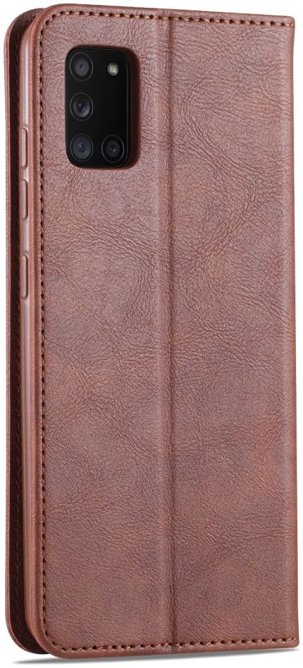 AZNS Retro Samsung Galaxy A41 Portemonnee Stand Hoesje Coffee afbeelding 4