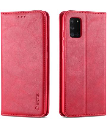 AZNS Retro Samsung Galaxy A41 Portemonnee Stand Hoesje Rood Hoesjes