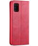 AZNS Retro Samsung Galaxy A41 Portemonnee Stand Hoesje Rood