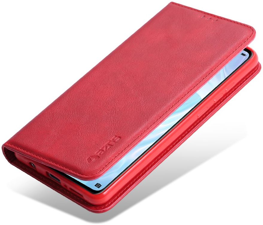 AZNS Retro Samsung Galaxy A41 Portemonnee Stand Hoesje Rood afbeelding 2