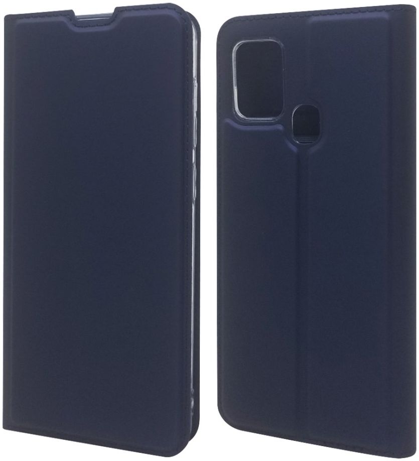 Samsung Galaxy A21S Stijlvol Portemonnee Hoesje Donkerblauw afbeelding 1
